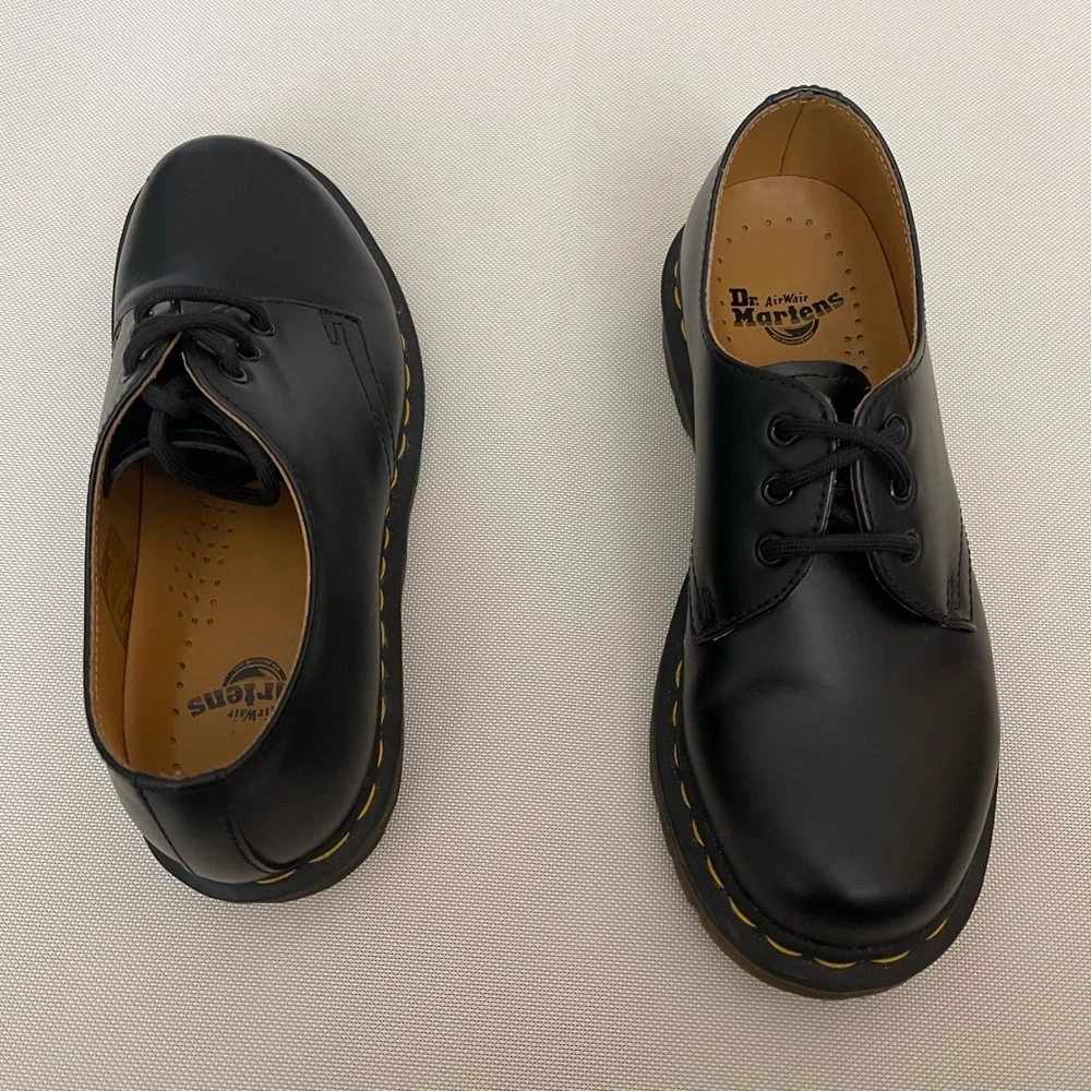 Dr. Martens Black 1461 smooth Leather Oxford Shoes - Picture 6 of 12